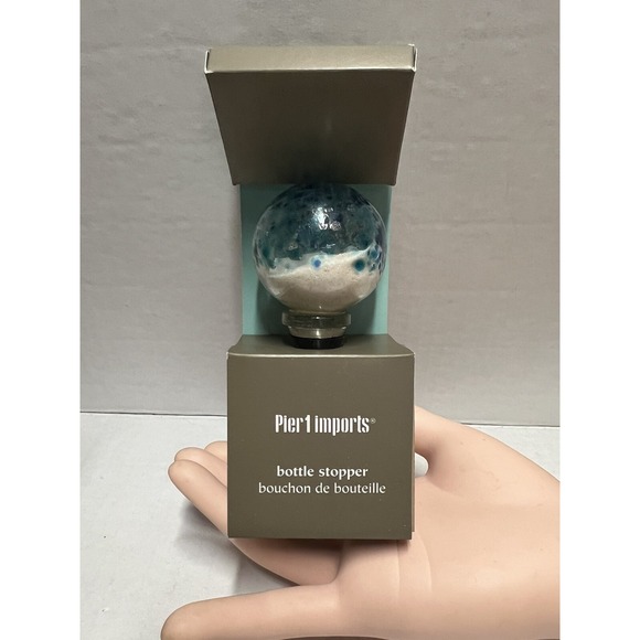 Pier 1 Imports Bottle Stopper Wine Barware Nautical Beach sand shells - Picture 12 of 12